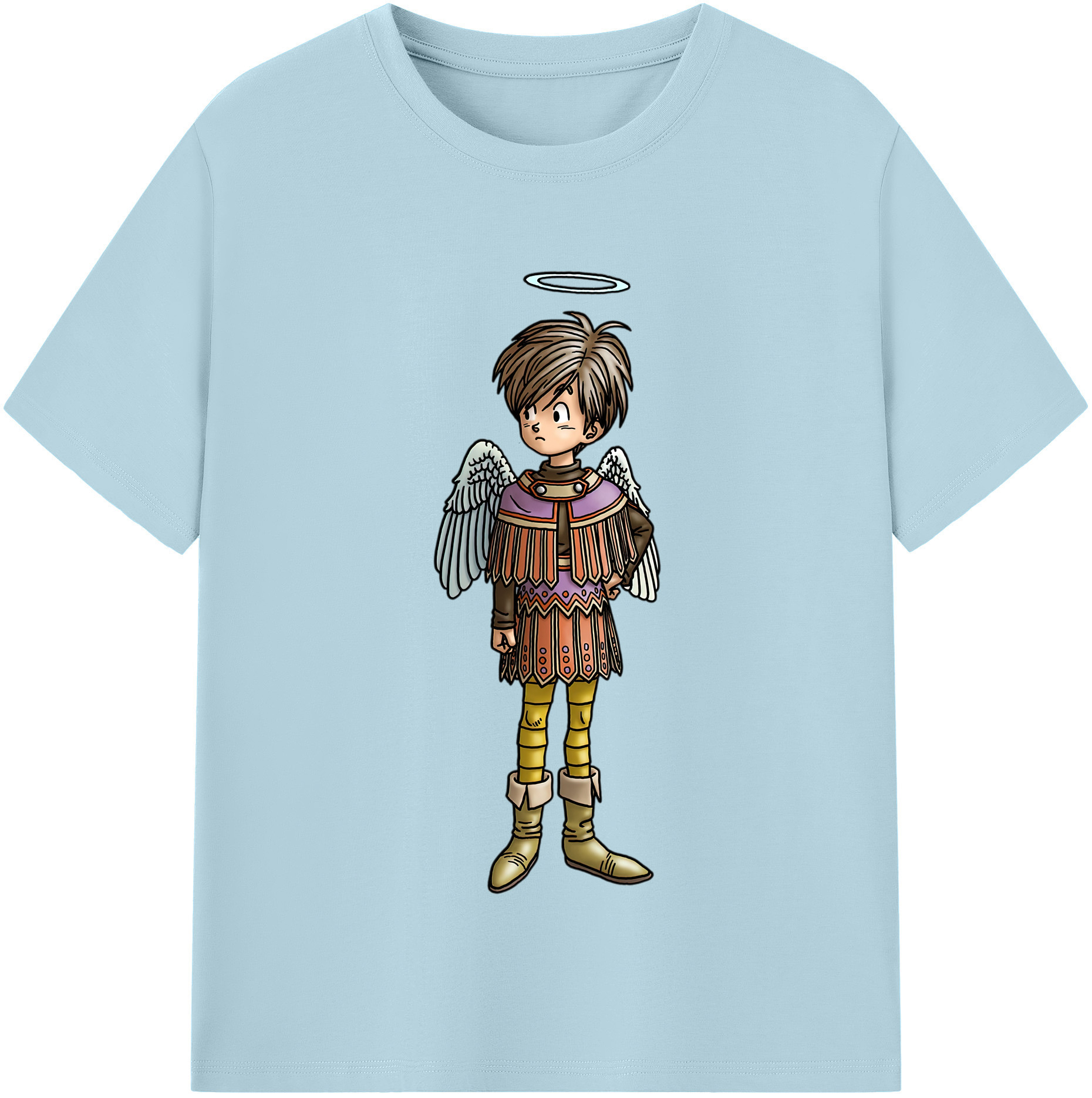 （画像用） ドラゴンクエスト Doragon Kuesuto Dragon Quest 綿100％半袖Tシャツ（フロントプリント）